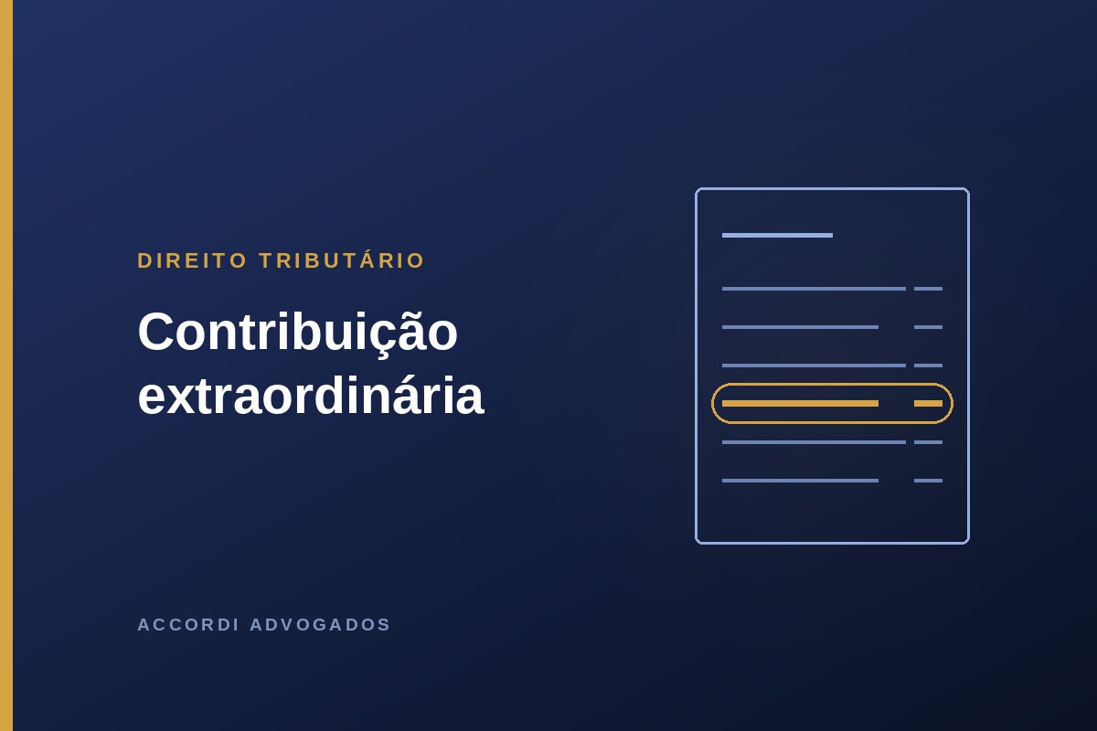 Demonstrativo de benefício com a linha da contribuição extraordinária destacada