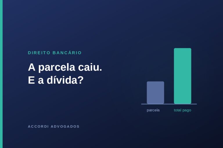 Comparação entre o valor da parcela e o total pago em uma renegociação de dívida